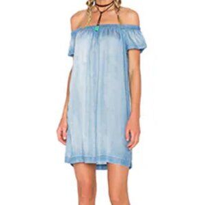 Bella Dahl off the shoulder dress in was Salton Sea sz S.